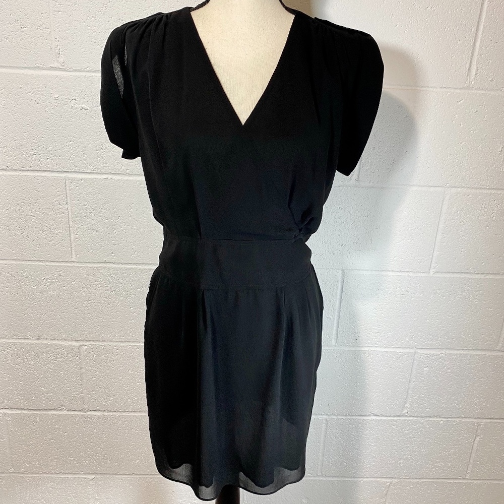 An'ge French Boutique Black Short Sleeve Dress